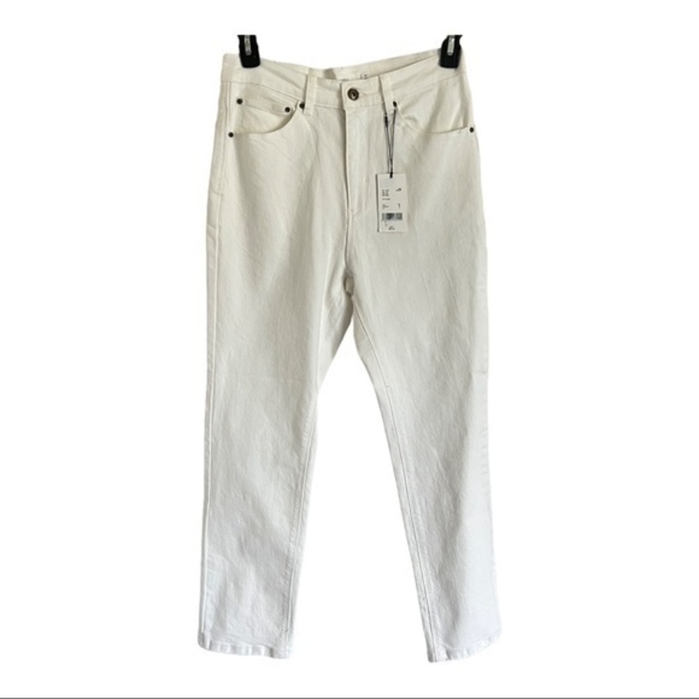A Loves A Women's Off White High Rise Slender Straight Size 30